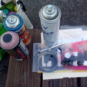 HMS spray paint workshop