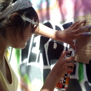 spray paint art workshop