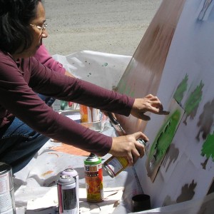 workshop paint art spray