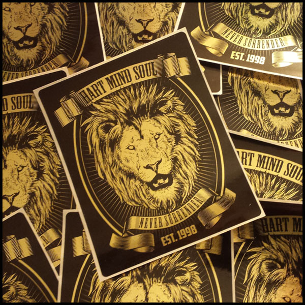 Custom Gold Metallic Stickers