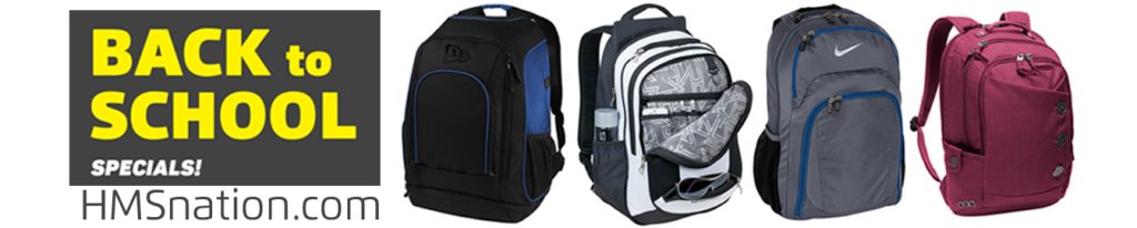 Back to school specials on back packs