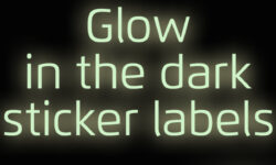 Glow in the dark stickers