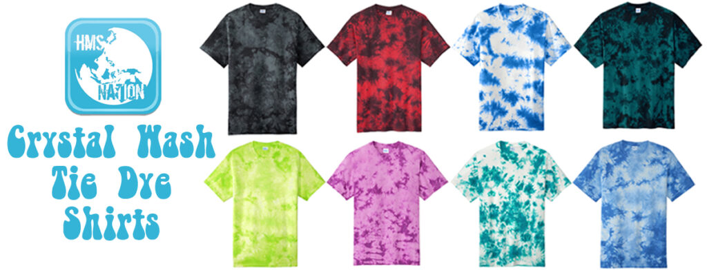 Crystal Wash Tie Dye T Shirts