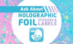 Holographic Foil Sticker Labels