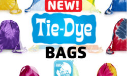 Tie Dye Drawstring Bags