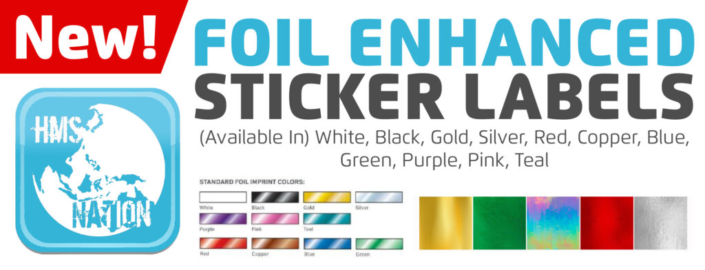 Foil Enhanced Sticker Labels