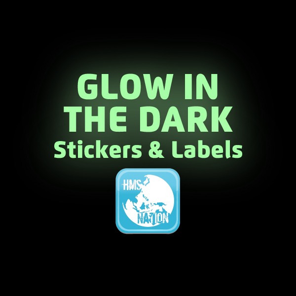 Custom Glow in the Dark Stickers