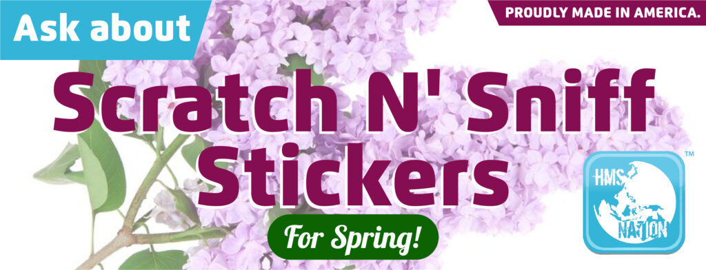 Scratch N' Sniff Stickers that smell like flowers