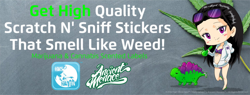 buy scratch n sniff stickers that smell like weed