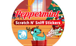 Candy Cane Scented Stickers